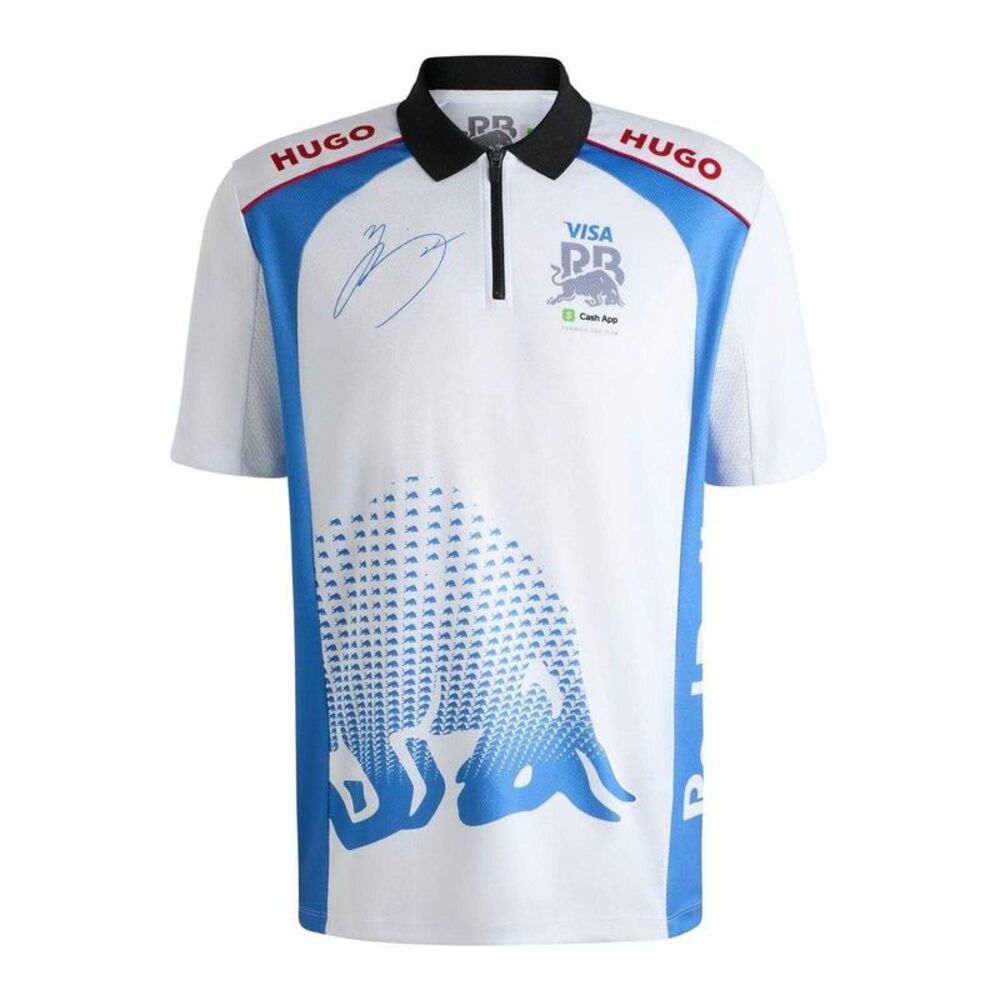 Hugo Boss Mens Red Bull Polo Shirt / White